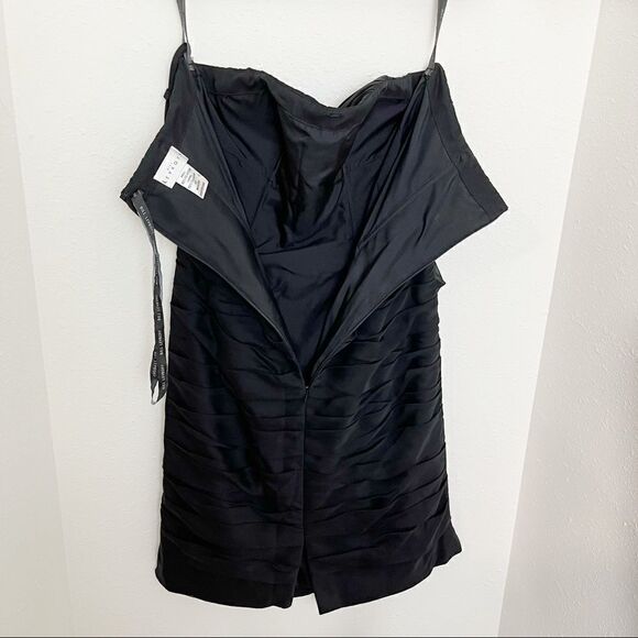 NWT Bill Levkoff Strapless Black Mini Dress - Picture 4 of 7